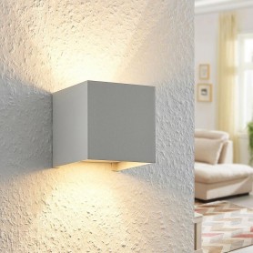 APPLIQUE A PARETE FARETTO 52 LED LUCE NATURALE 22 W ESTERNO INTERNO IP65 ES66GN