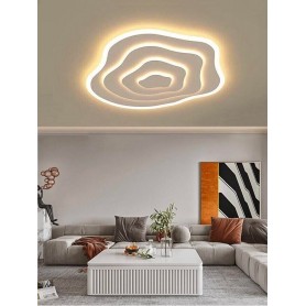 PLAFONIERA LED LUCE CALDA 59 W LAMPADARIO A SOFFITTO MODERNO EFFETTO ONDA PN28BC