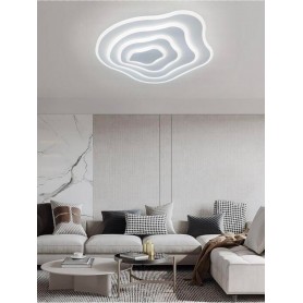 PLAFONIERA LED EFFETTO ONDA 59 WATT LAMPADARIO DA SOFFITTO LUCE BIANCA PN28BF