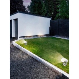 FARETTO LED COB 3.5 W LUCE NATURALE PROIETTORE DA GIARDINO TERRA STAFFA A PARETE