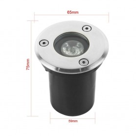 FARETTO SEGNA PASSO CALPESTABILE LED LUCE CALDA SEGNAPASSI X TERRA GIARDINO IP65