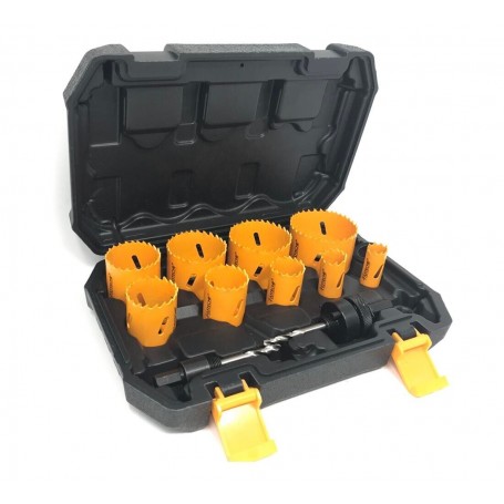 KIT 12 FRESE SEGHE BI METAL FRESA A TAZZA SEGA PER FORARE ACCIAIO LEGNO PLASTICA