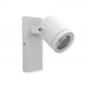 APPLIQUE A PARETE FARETTO ORIENTABILE ATTACCO GU10 LAMPADA X MURO ESTERNO BIANCO