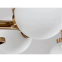KOVALMAX  LAMPADARIO MODERNO BRONZO 15 SFERE PVC INFRANGIBILE DESIGN SOGGIORNO G9