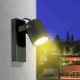 APPLIQUE A PARETE FARETTO ORIENTABILE ATTACCO GU10 LAMPADA PER MURO ESTERNO