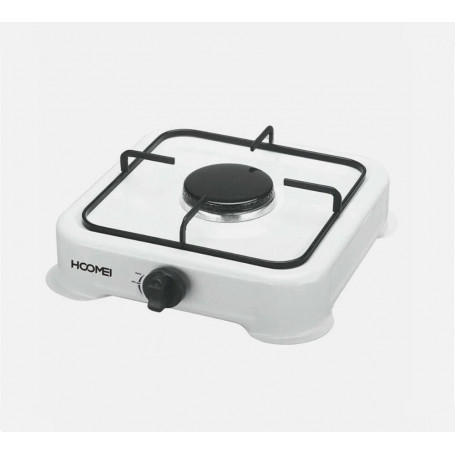 FORNELLO DA CAMPEGGIO CUCINA A GAS GPL PIASTRA 1 FUOCO BRUCIATORE BIANCO
