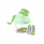 GRATTUGIA MANUALE PER FORMAGGIO AFFETTATRICE VERDURE 3 RULLI IN ACCIAIO INOX