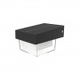 APPLIQUE LED LUCE BIANCA FARO CON PANNELLO SOLARE SENSORE CREPUSCOLARE ESTERNO