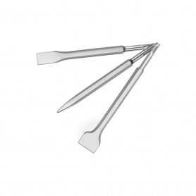 KIT 3 SCALPELLI SDS PLUS SCALPELLO PIATTO PUNTA PER TRAPANO MARTELLO DEMOLITORE