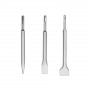 KIT 3 SCALPELLI SDS PLUS SCALPELLO PIATTO PUNTA PER TRAPANO MARTELLO DEMOLITORE
