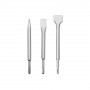 KIT 3 SCALPELLI SDS PLUS SCALPELLO PIATTO PUNTA PER TRAPANO MARTELLO DEMOLITORE