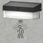 APPLIQUE LED LUCE BIANCA 6000K FARO PANNELLO SOLARE SENSORE CREPUSCOLARE ESTERNO