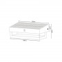 APPLIQUE LED LUCE BIANCA 6000K FARO PANNELLO SOLARE SENSORE CREPUSCOLARE ESTERNO