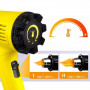 PISTOLA TERMICA ARIA CALDA 2000 W SVERNICIATORE PHON 2 VELOCITA  4 ACCESSORI QR-