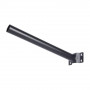 STAFFA SUPPORTO PER FARO LED E LAMPIONE STRADALE PALO DA PARETE IN METALLO NERO