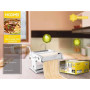 MACCHINA PER PASTA FRESCA STENDE E TAGLIA MANUALE IN ACCIAIO INOX CUCINA SANA