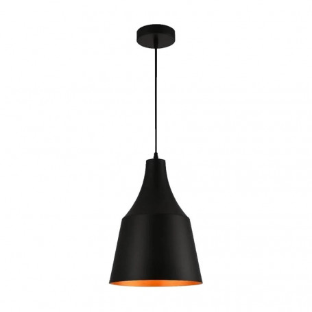 LAMPADARIO A SOSPENSIONE PARALUME A CUPOLA PORTALAMPADA E27 MODERNO NERO