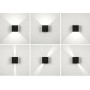 APPLIQUE LED LUCE BIANCA FARETTO DA PARETE  12 W 6500K IP65 ES46NF