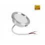 FARETTO LED 3 W LUCE BIANCA A INCASSO ROTONDO OPACO BORDO ARGENTO