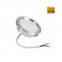 FARETTO LED 3 W LUCE NATURALE A INCASSO ROTONDO OPACO BORDO ARGENTO P60-N